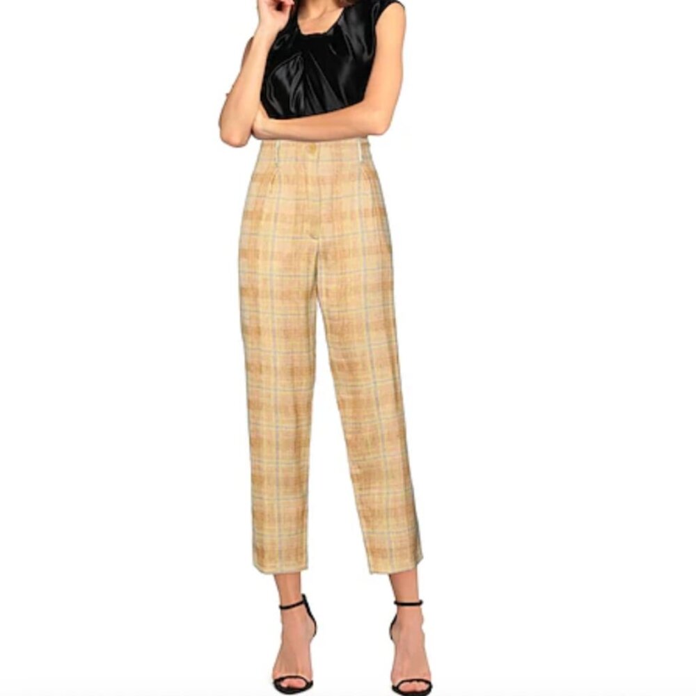 Forte Forte Jacquard Plaid Pants